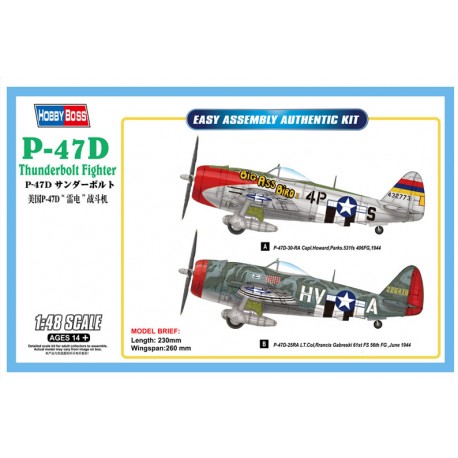 P-47D Thunderbolt Fighter. HOBBY BOSS 85804