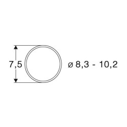 Aros de adherencia DC. 8,3 - 10,2 mm (x10).