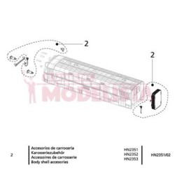 Body shell accesories, RENFE 591.