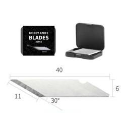 Hobby knife blades.