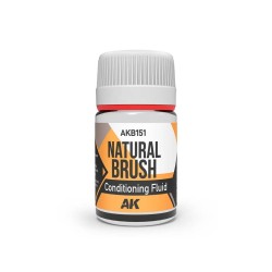 Natural brush conditioning fluid.