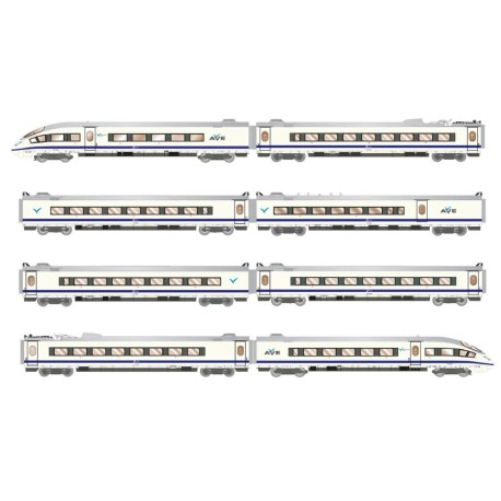 AVE S-103, 8-unit set, RENFE. Sound.