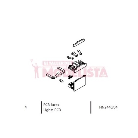 PCB light board for RENFE 440.