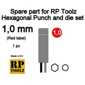 Spare part for Hexagonal punch and die set. 1 mm.