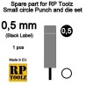 Spare part for punch and die set. 0.5 mm