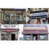 Shop front signs.