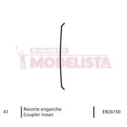 Resorte de enganche para Tandem 289.