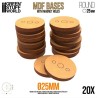 Bases rondes, 25 mm (x20).