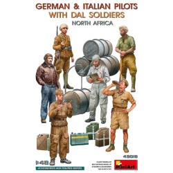 Deutsche und italienische Piloten mit DAL-Soldaten.