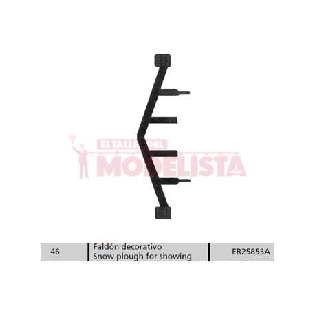 Snow plough for showing. RENFE 251.