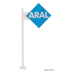 ARAL sign with LED lighting.