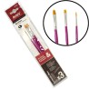 3 assorted brushes. ARTIX PAINTS