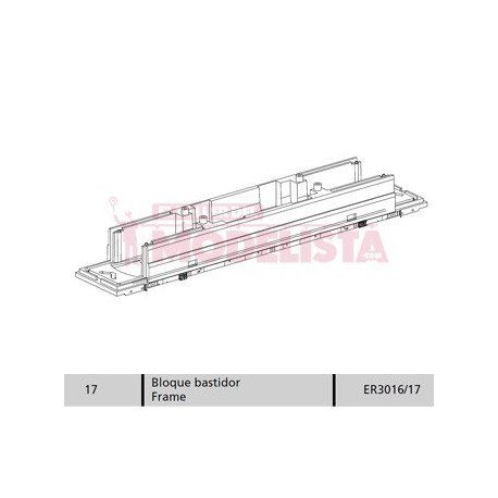 Blocco telaio per 7200 RENFE.