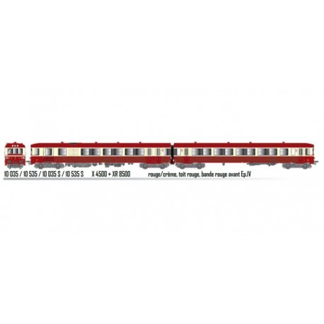 French railcar X4512 + XR8512. SNCF. LS MODELS 10035