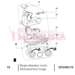 Motorized front bogie for Alaris (RENFE).