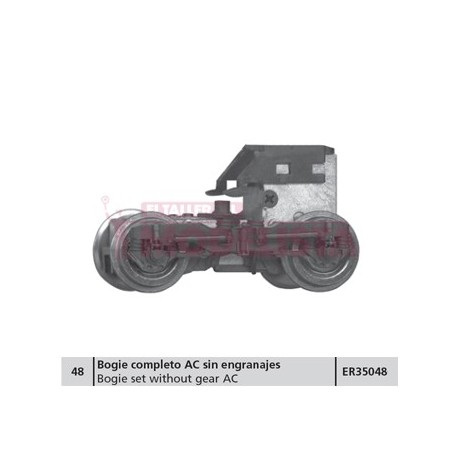 Bogie AC completo sem engrenagens para AVE.