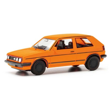 VW Golf II GTI, naranja.