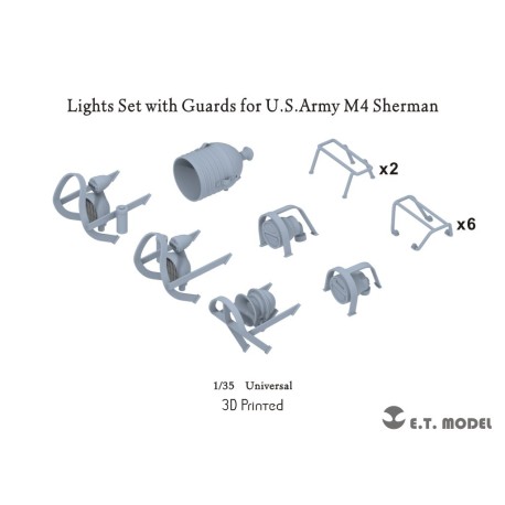 Conjunto de luzes para o Sherman M4.