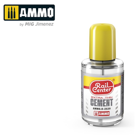 Pegamento Extrafino, 30 ml. Rail Center.