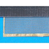 Photo-etched: Net 0.5 x 0.5 mm.