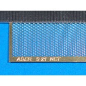 Photo-etched: Net with interlaced mesh, 0.6 x 1.5 mm.