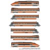 TGV PSE, Rama 16, 7 Wagen. Weltrekord. SNCF. Ton.