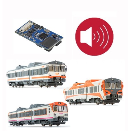 Digital decoder w/ sound for RENFE 596.