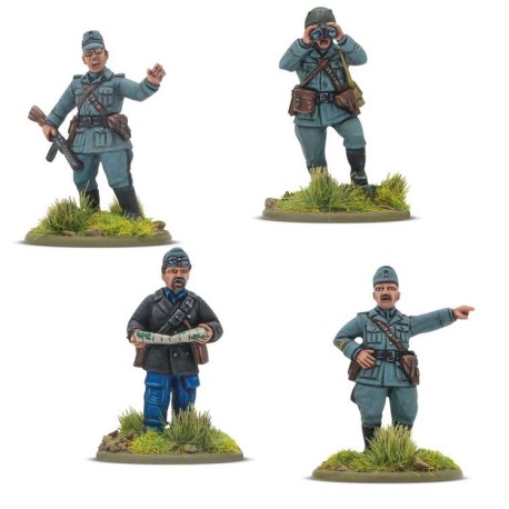 Commandants du peloton italien.