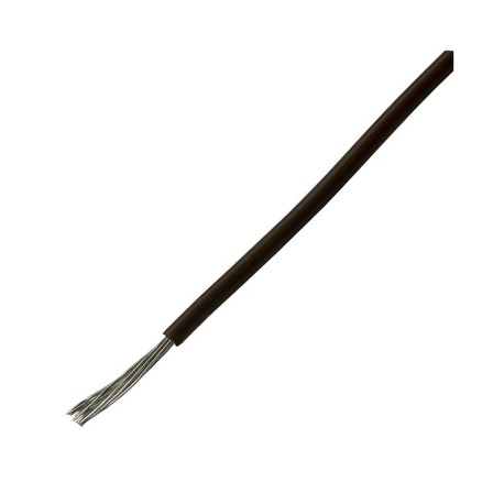 Câble marron de 1 mm. Rouleau de 10 mètres.