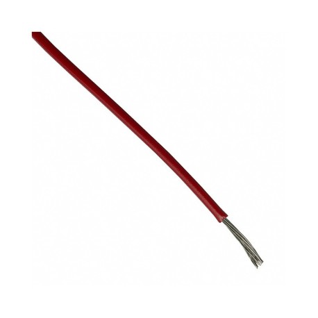 Câble rouge de 1 mm. Rouleau de 10 mètres.