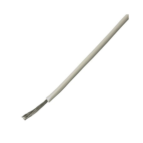 1,4 mm weißes Kabel. 10 Meter Rolle.