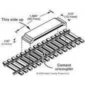 Permanent magnet "between-the-rails" uncouper (x2). KADEE 322