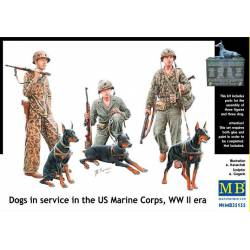 Dogs in service in the US Marine Corps. MASTER BOX 35155