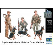 Perros al servicio de Marines estadounidenses. MASTER BOX 35155